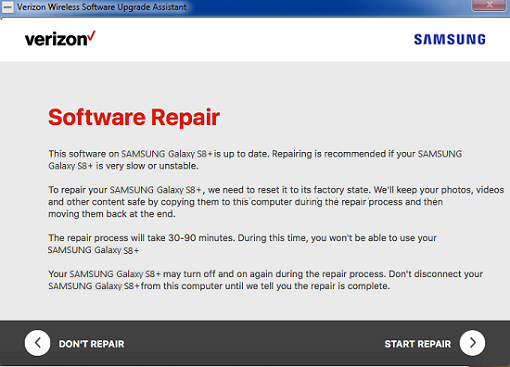 Verizon software update assistant download free